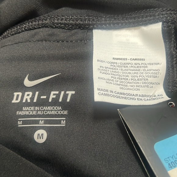 NEW Nike Dri-Fit black cropped running pants womens size M new NWT - Picture 7 of 10